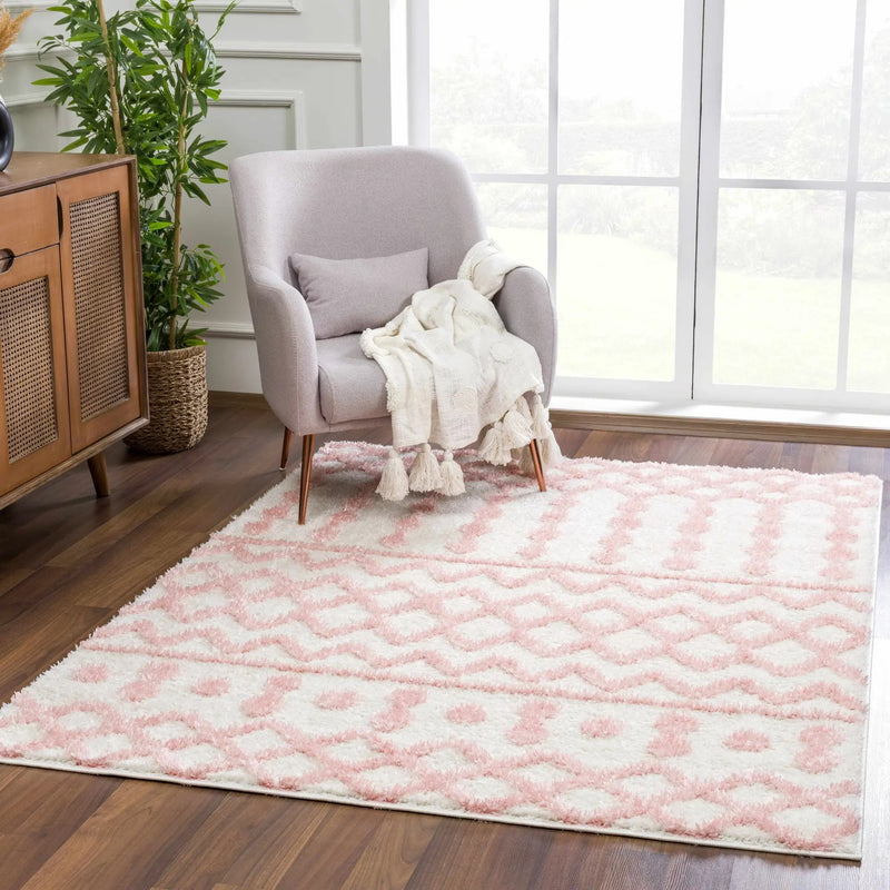 Darva Pink Plush Area Carpet by Boutique Rugs