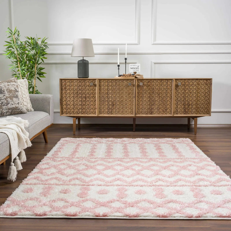 Darva Pink Plush Area Carpet by Boutique Rugs