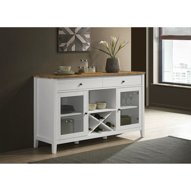 Prager - 2 Door Dining Sideboard - White by HouseOfZazla