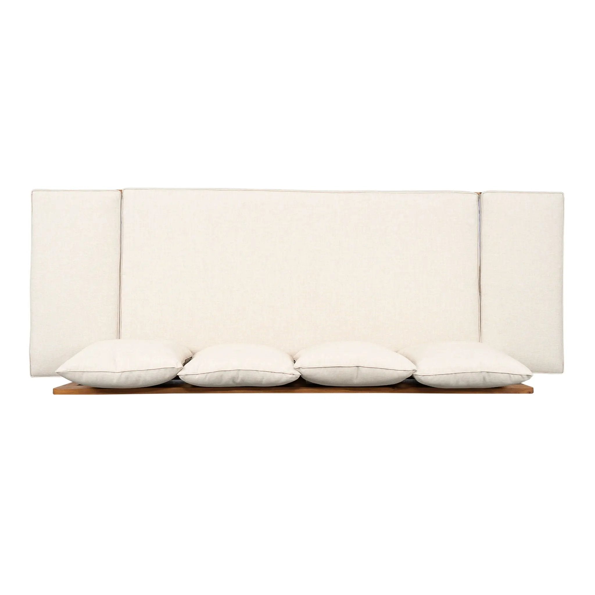 Outdoor Patio Daybed Sofa, 3 Seat Sofa With Foldable Arm 4 Back Pillows by HouseOfZazla