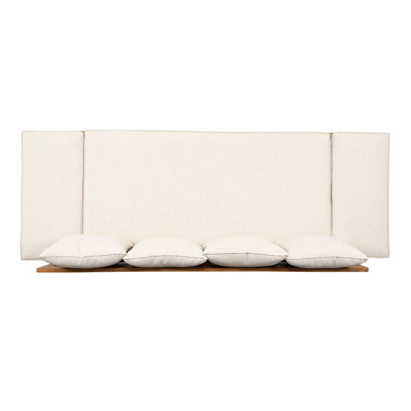 Outdoor Patio Daybed Sofa, 3 Seat Sofa With Foldable Arm 4 Back Pillows by HouseOfZazla