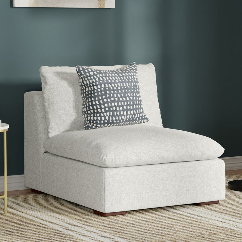 Jasmine - Center Sofa Module - Gray by HouseOfZazla