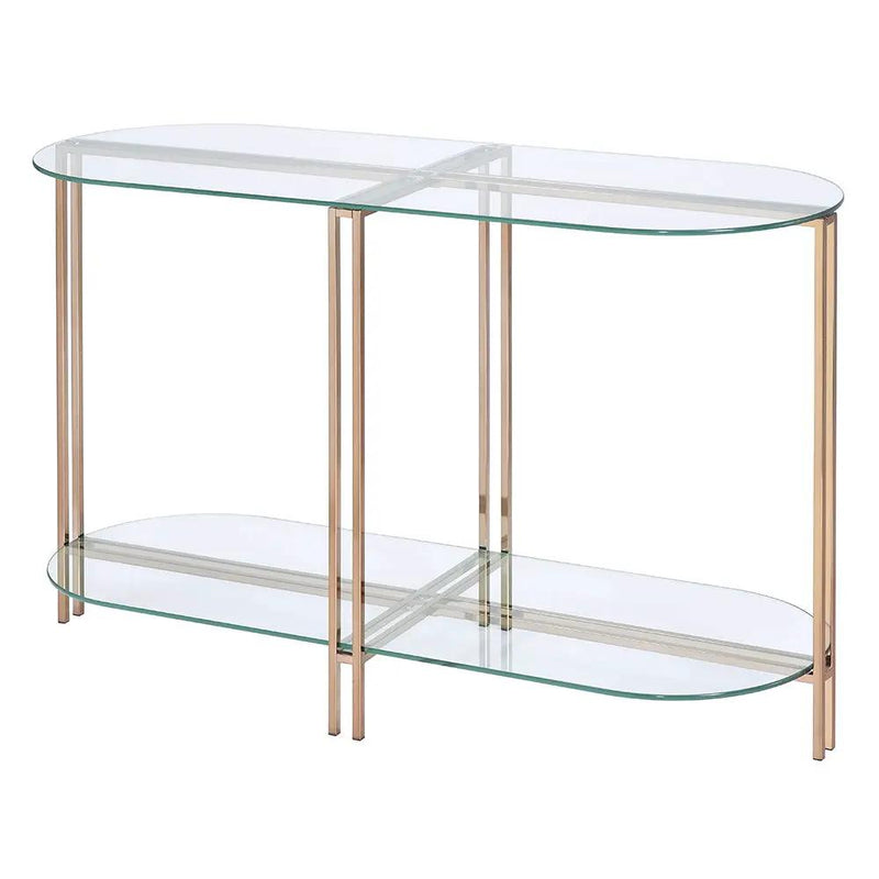 Veises - Sofa Table - Champagne by Unique Piece Furniture