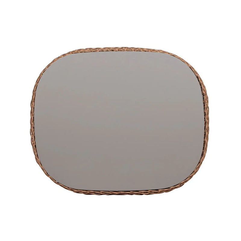 Willow - Oval Woven Patio Coffee Table, Wicker Frame by HouseOfZazla