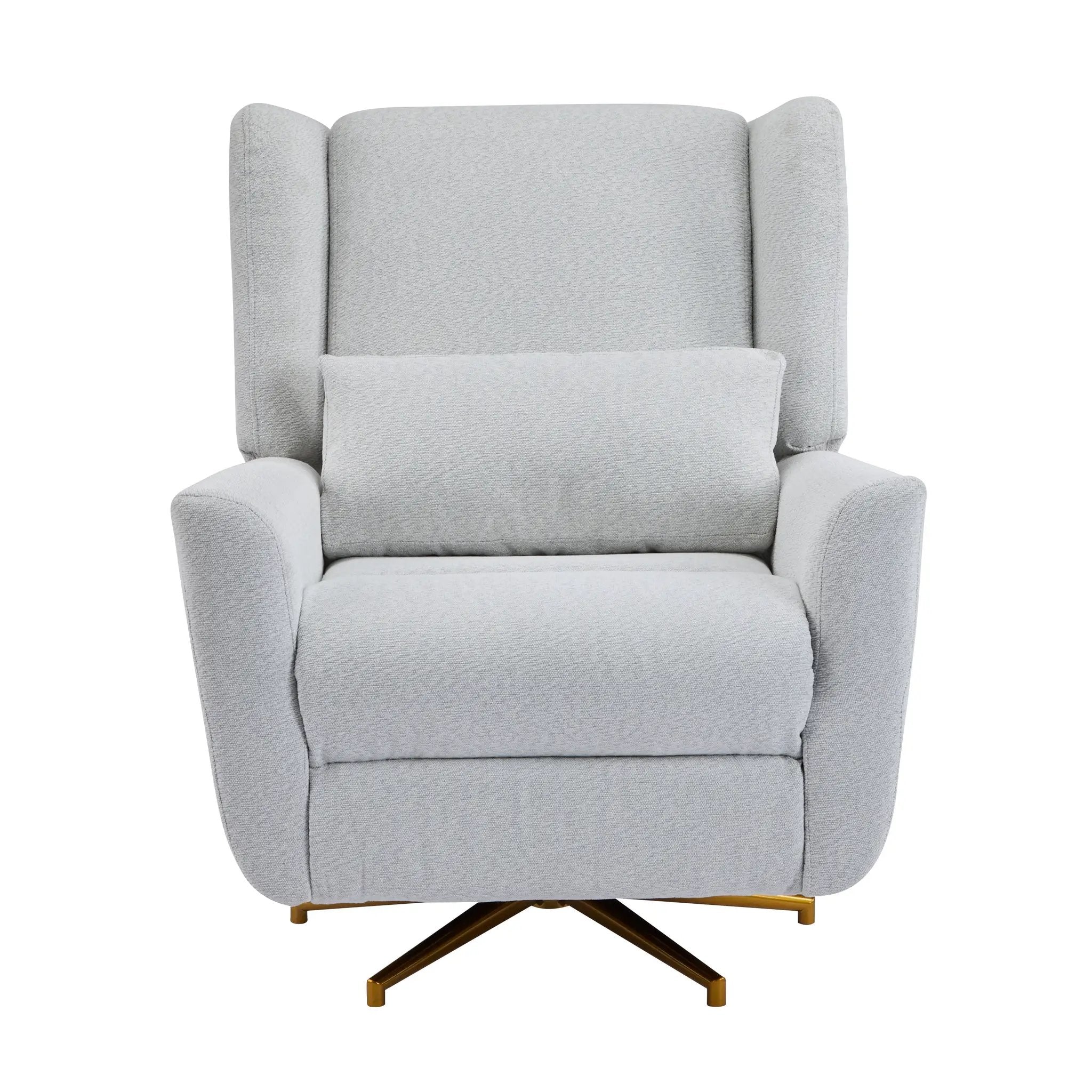 Power Recliner Chair Swivel Upholstered 360° Swivel Recliner by HouseOfZazla