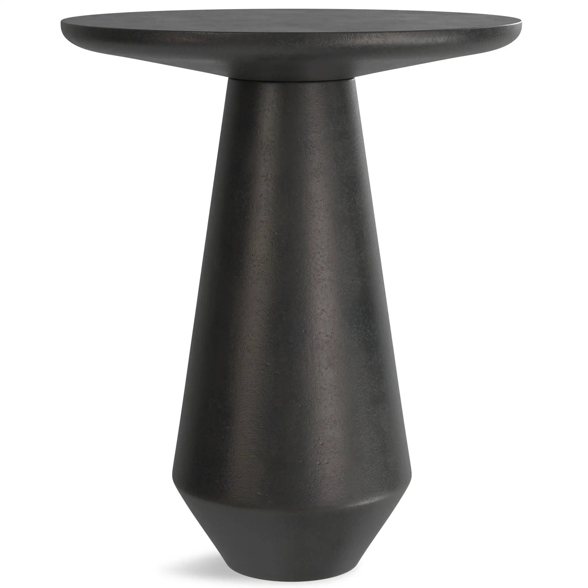 Gloria - Cast Aluminum Side Table - Black by HouseOfZazla