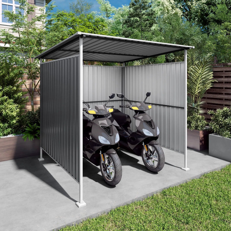 Outdoor Pergola, Bike Storage Shed, Grill Gazebo For Patio - Gray by HouseOfZazla