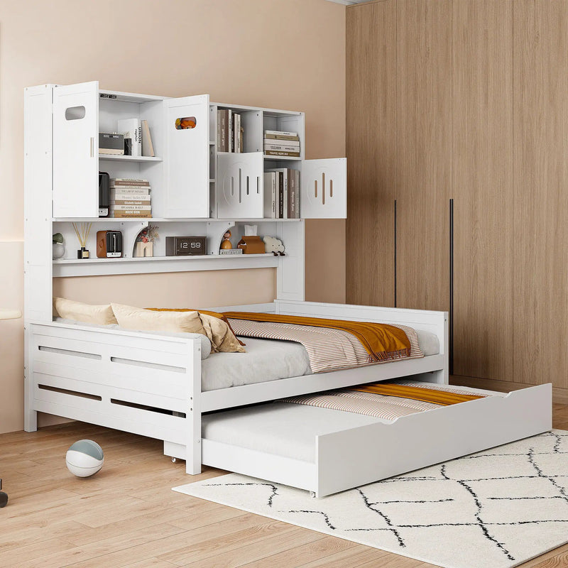 Daybed With All-In-One Cabinet And Shelf by Unique Piece Furniture