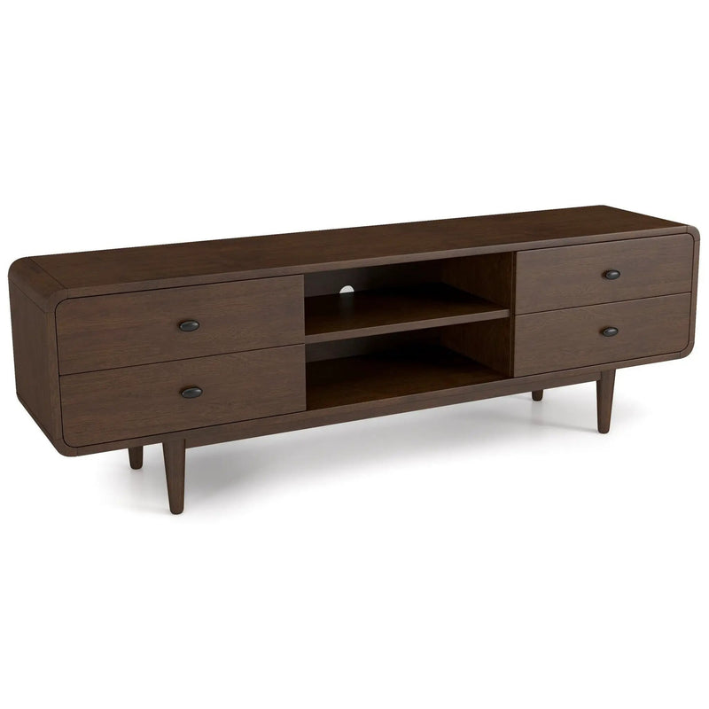 Alexa - TV Stand - Dark Brown / Wood by HouseOfZazla