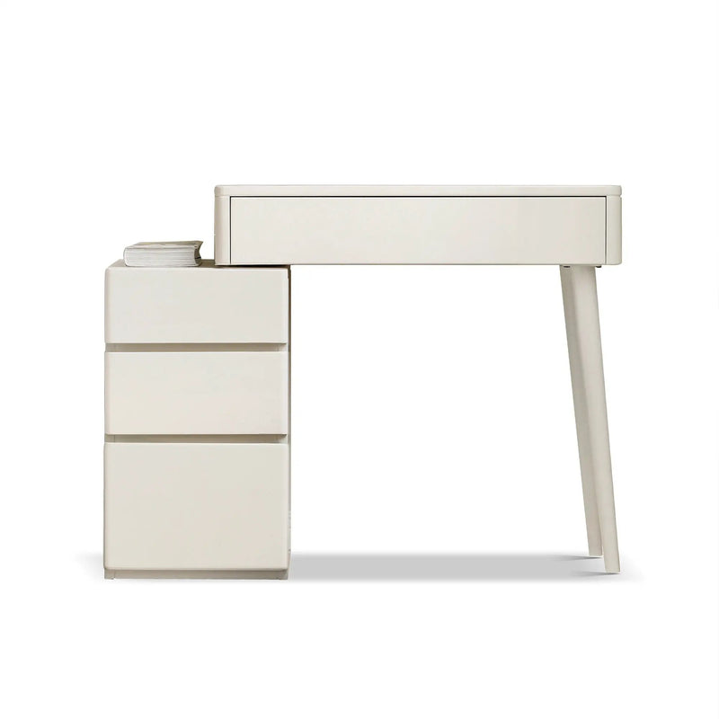 Table Dresser Without Mirror, Compact Dresser Accessories Storage Drawer - White by HouseOfZazla