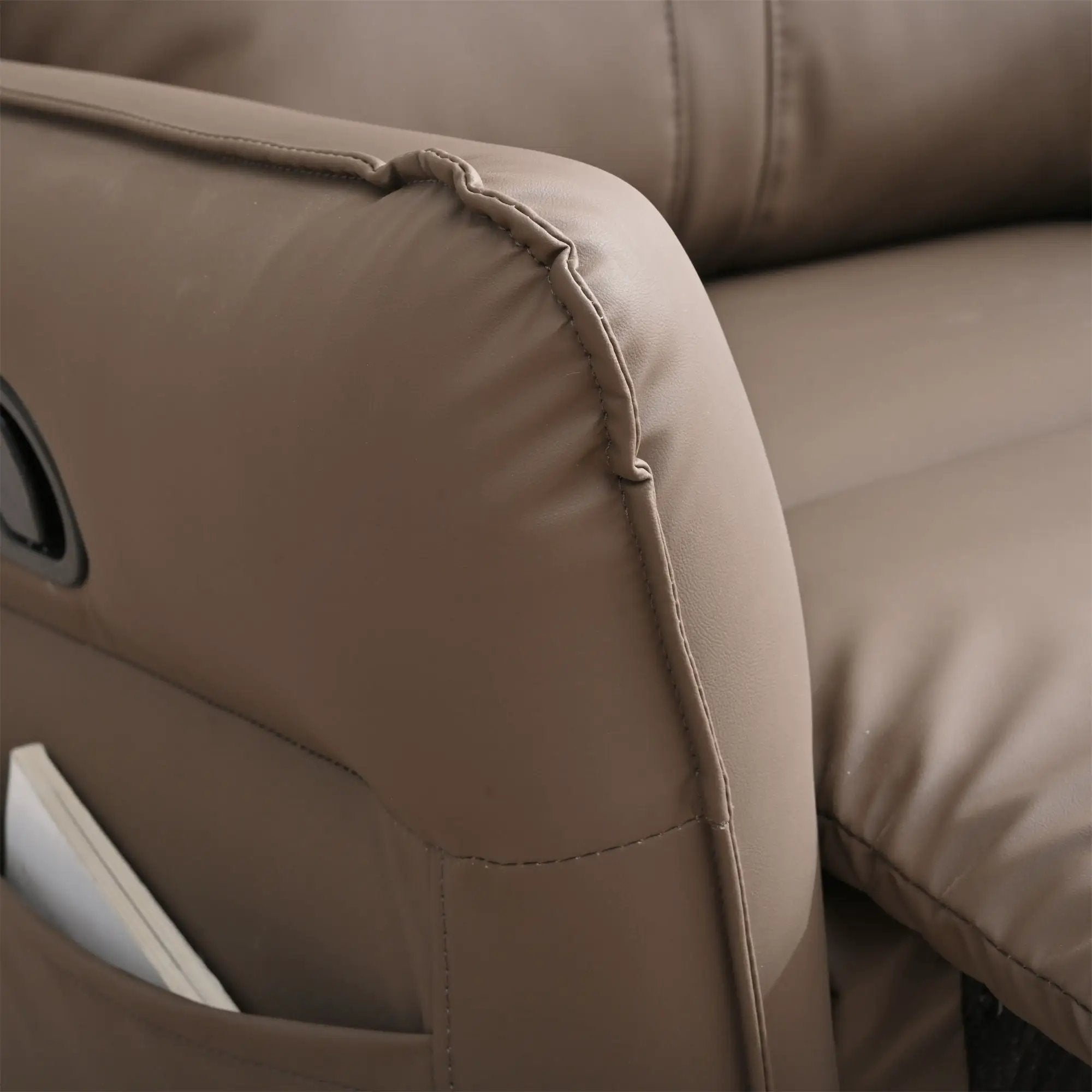 360° Modern Small Rocking Swivel Recliner Chair With Side Pocket by Unique Piece Furniture