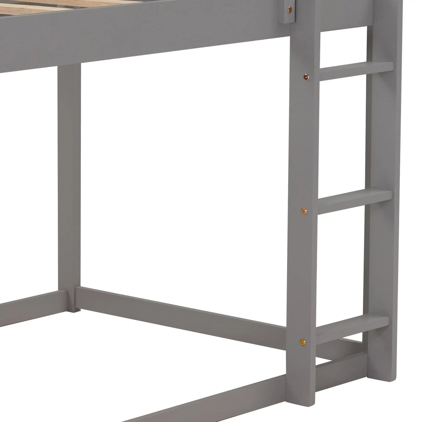 Low Bunk Bed With House Shaped Frame And Ladder by HouseOfZazla