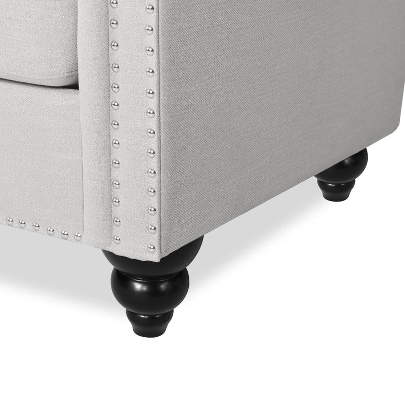 Chesterfield Style 3 Seater Sofa With Deep Button Tufting by HouseOfZazla