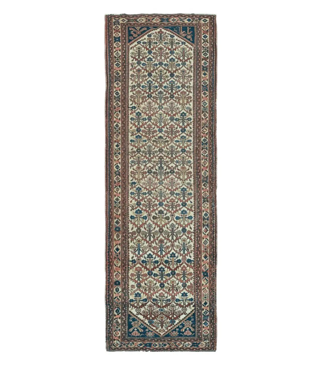 3' 3"X 10' Antique Handmade Caucasian Shirvan Wool Runner Rug Nice by Jewel Rugs