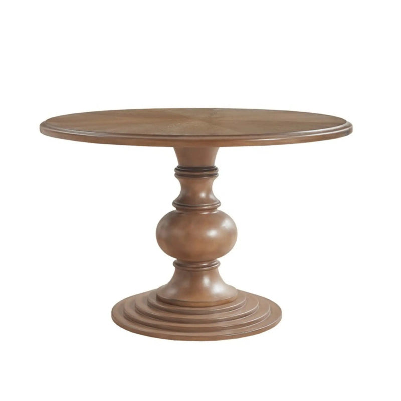 Round Pedestal Dining Table - Walnut by Unique Piece Furniture