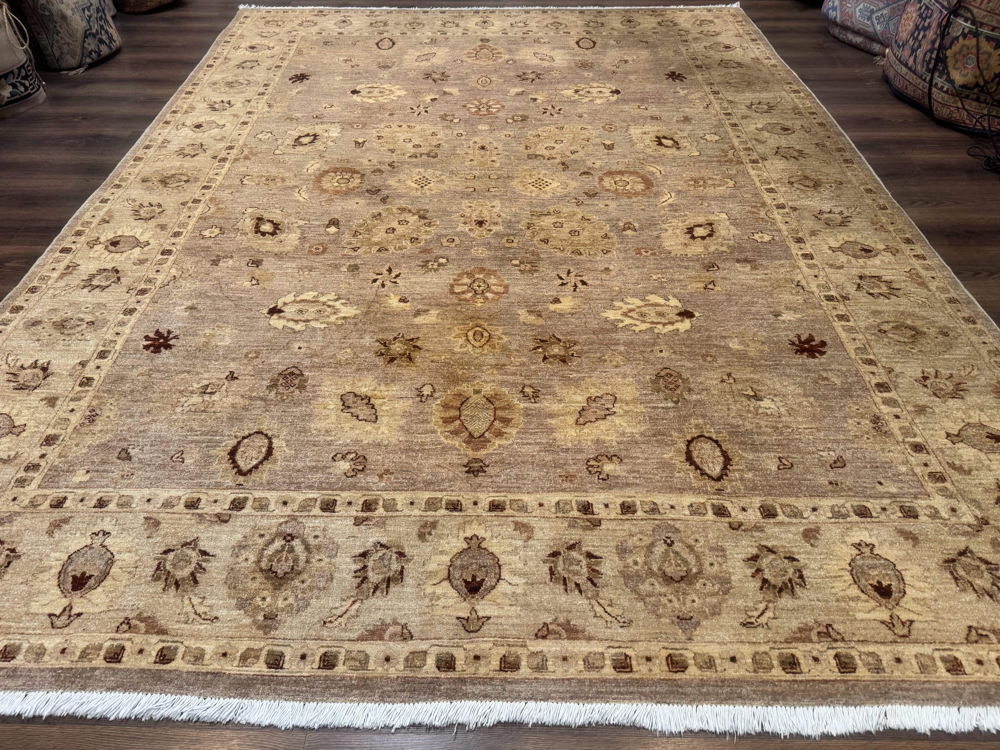 Pakistani Peshawar Rug 8x11, Indo Persian Mahal Carpet, Traditional Wool Oriental Rug by Jewel Rugs