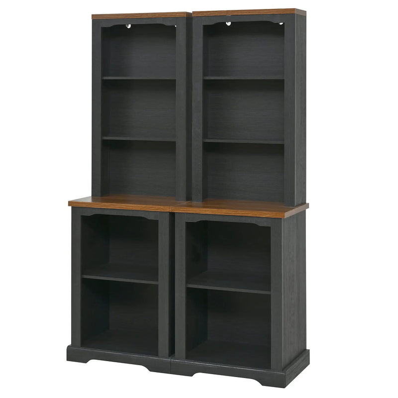 ON-TREND Two-Piece Elegant Freestanding Tall Cabinet by HouseOfZazla