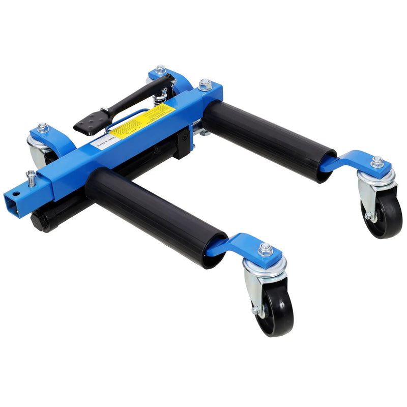 Hydraulic Car Wheel Dolly (Set of 2) With Foot Pedal Lift, 1, 500Lbs Capacity - Black / Blue by HouseOfZazla