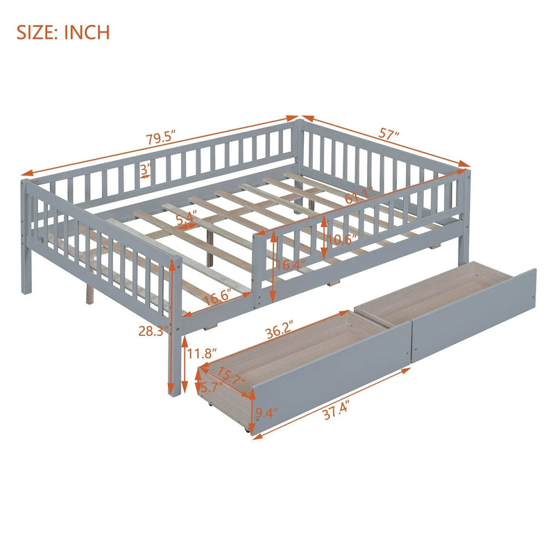 Multi Functional Wooden Daybed Bed by HouseOfZazla