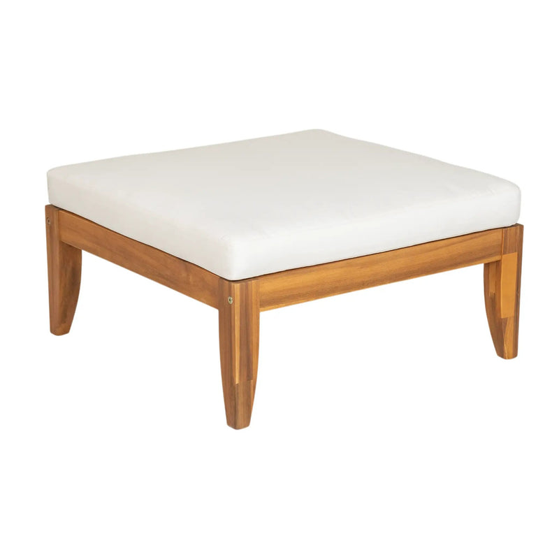 6 Piece Acacia Wood Outdoor Modular Sectional with Daybed and Tea Table by HouseOfZazla