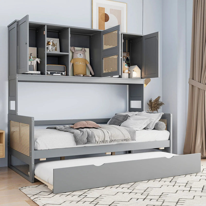 Daybed And All In One Cabinet And Shelf by Unique Piece Furniture