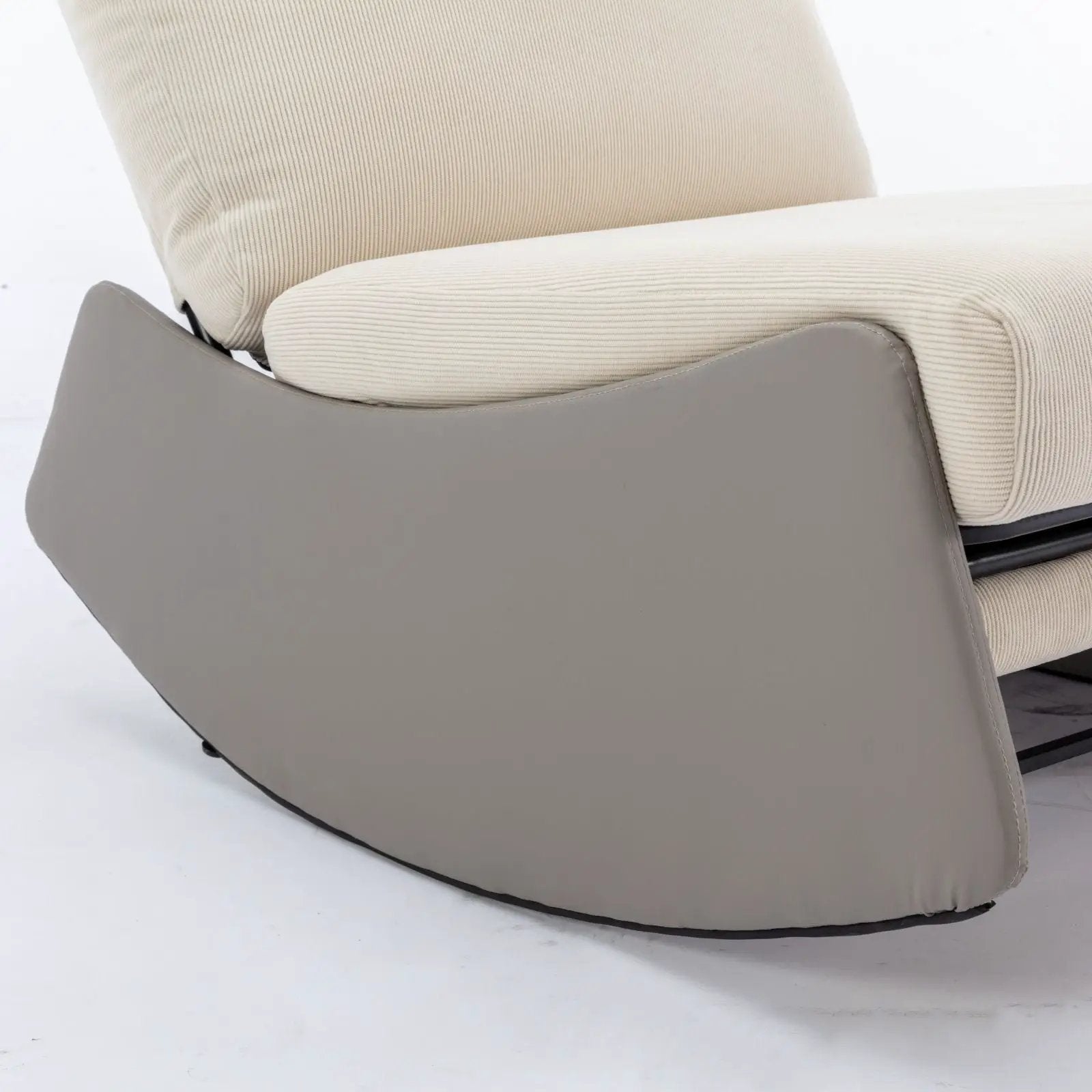 Modern Rocking Chair Recliner, Comfy Rocker Nursery Chair With Footrest, Accent Reading Chair, Upholstered Lounge Chair For Relaxing, Resting, Soft Padded Rocker For Indoor Living Room Bedroom by HouseOfZazla