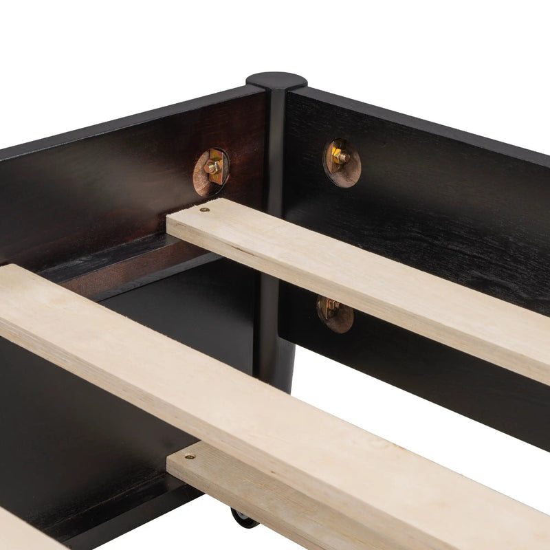 Platform Bed With 2 Big Drawers & Trundle by HouseOfZazla