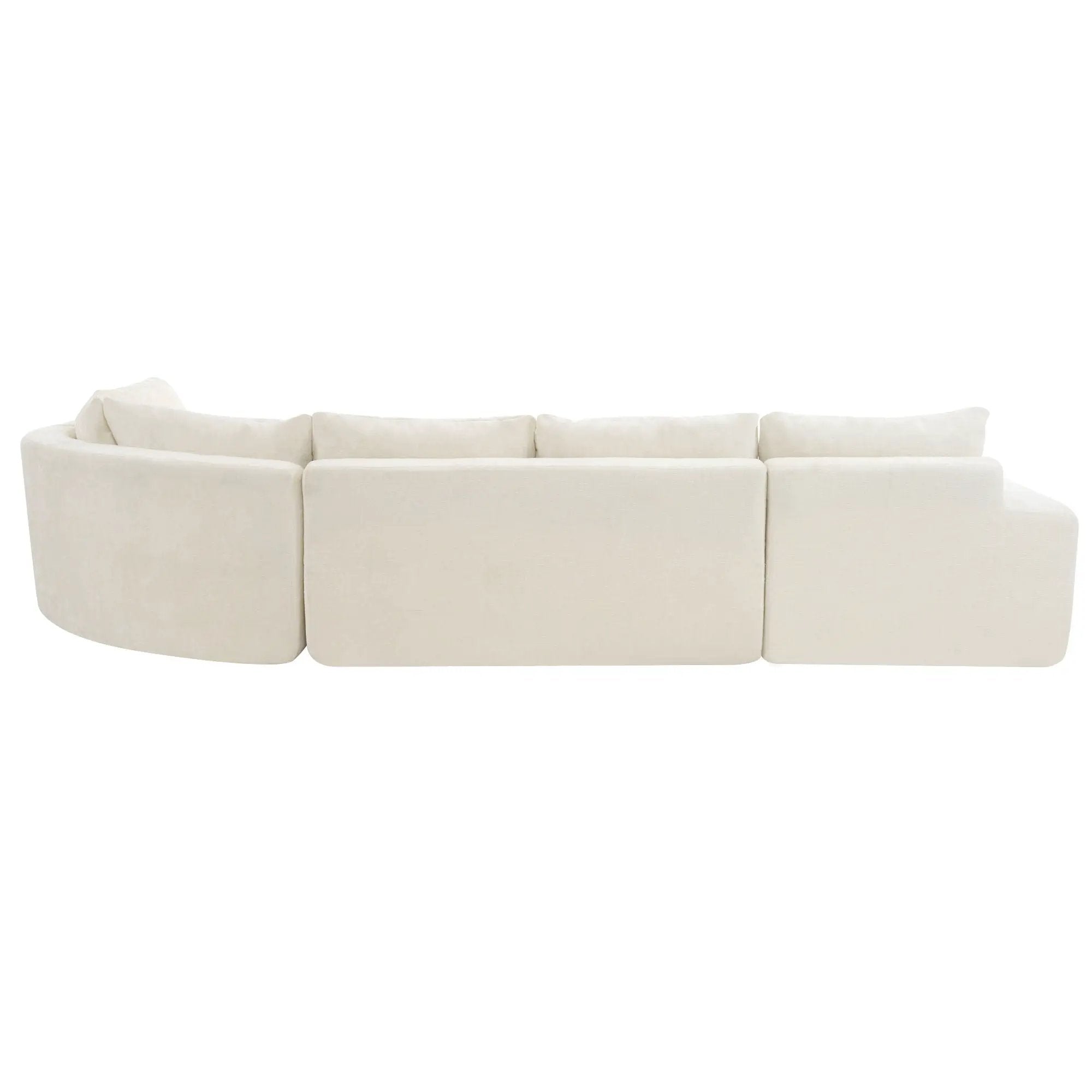 Modular Cloud Sectional Sofa Set, U-Shaped Upholstered Couch With Deep Seat by HouseOfZazla