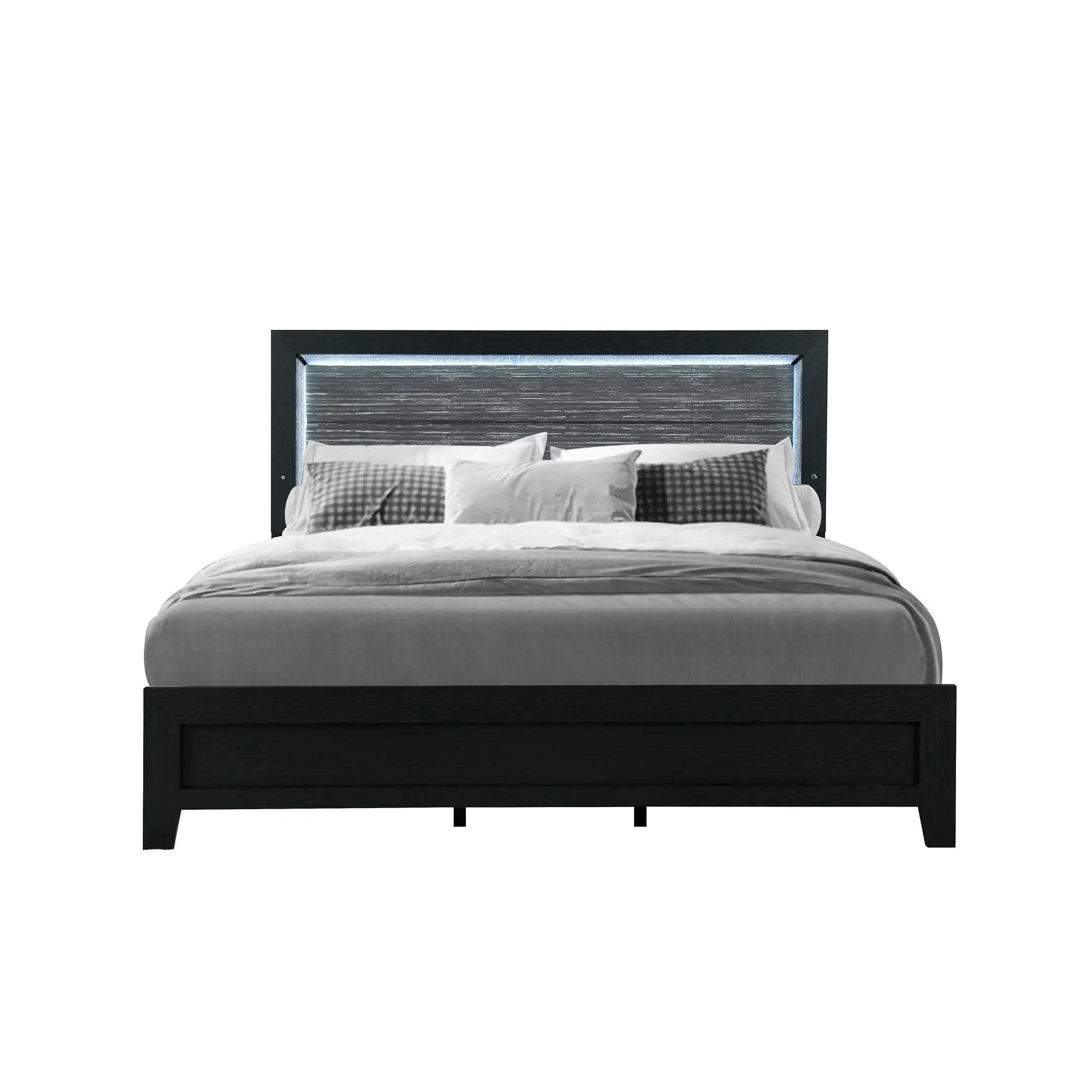 Carlos - Modern Design Bed With LED by Unique Piece Furniture