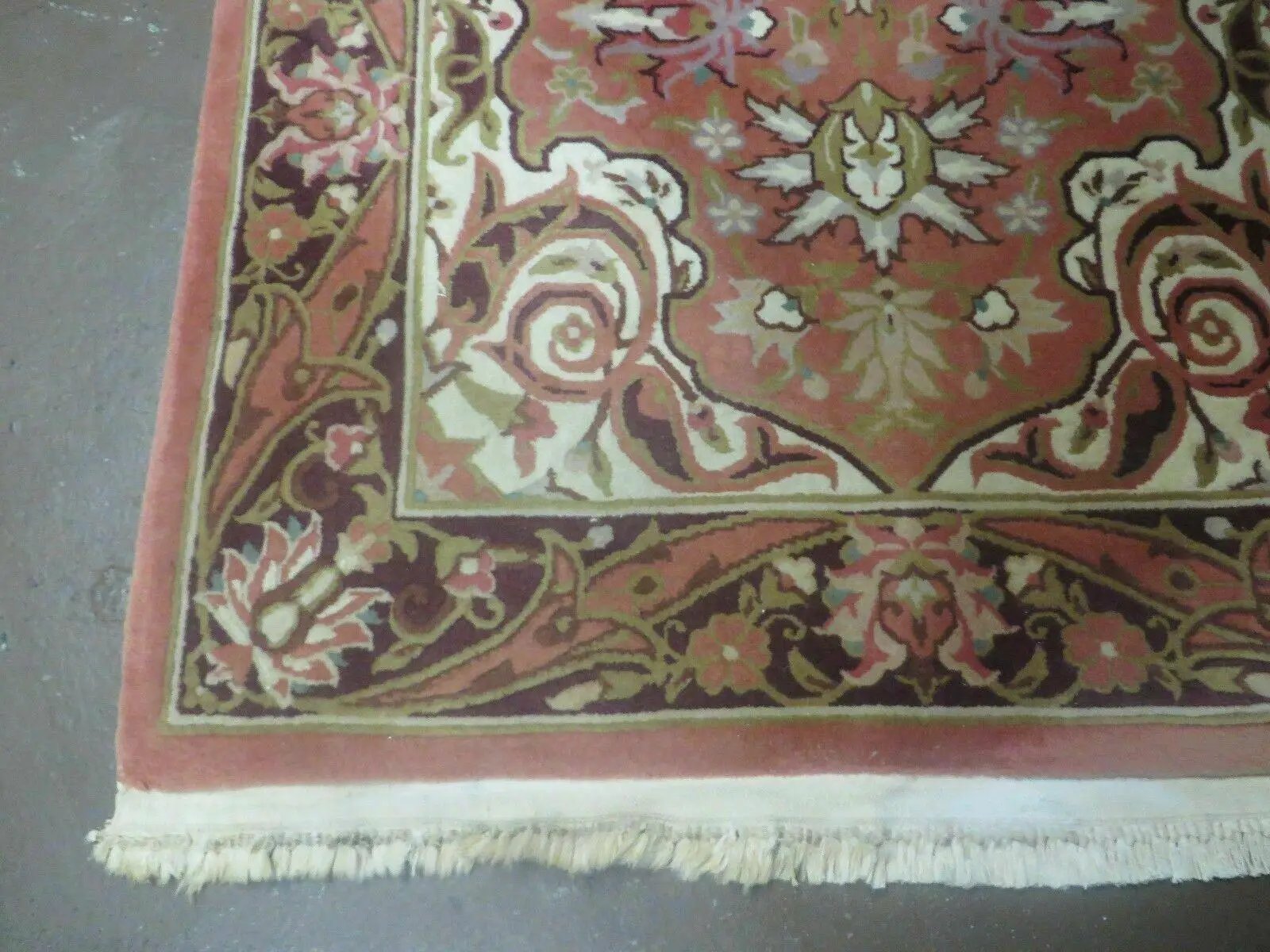Chinese Wool Rug 3x5 Vintage Handmade Oriental Carpet Floral Medallion by Jewel Rugs