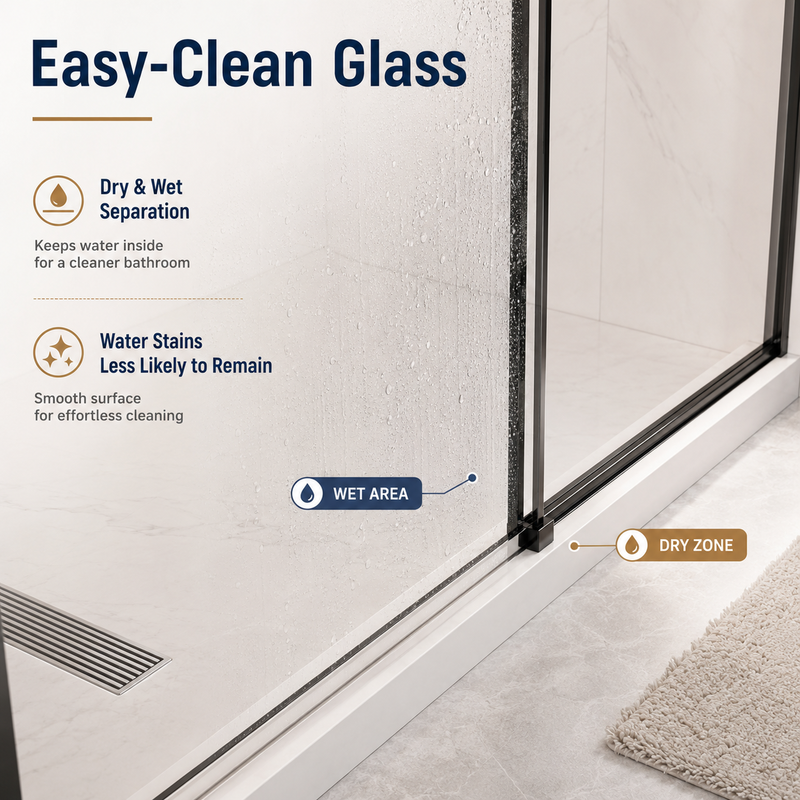 60" W x 73" H Soft Closing Sliding Frameless Shower Doors by HouseOfZazla