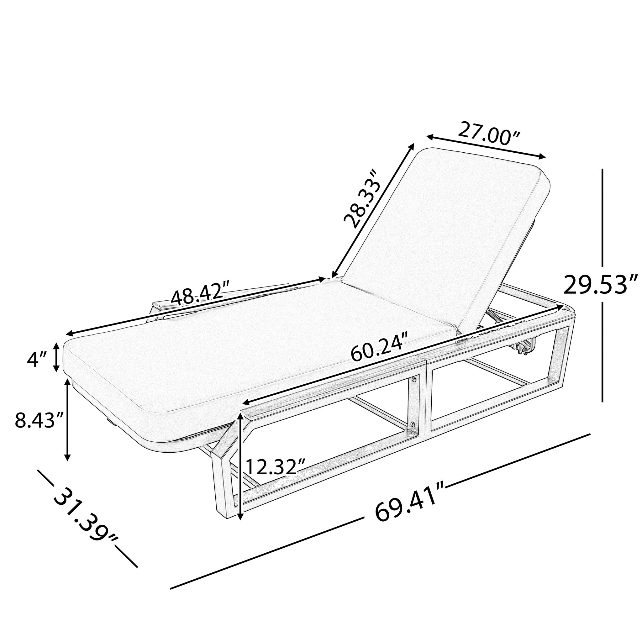 5-Piece Outdoor Chaise Lounge Set by HouseOfZazla