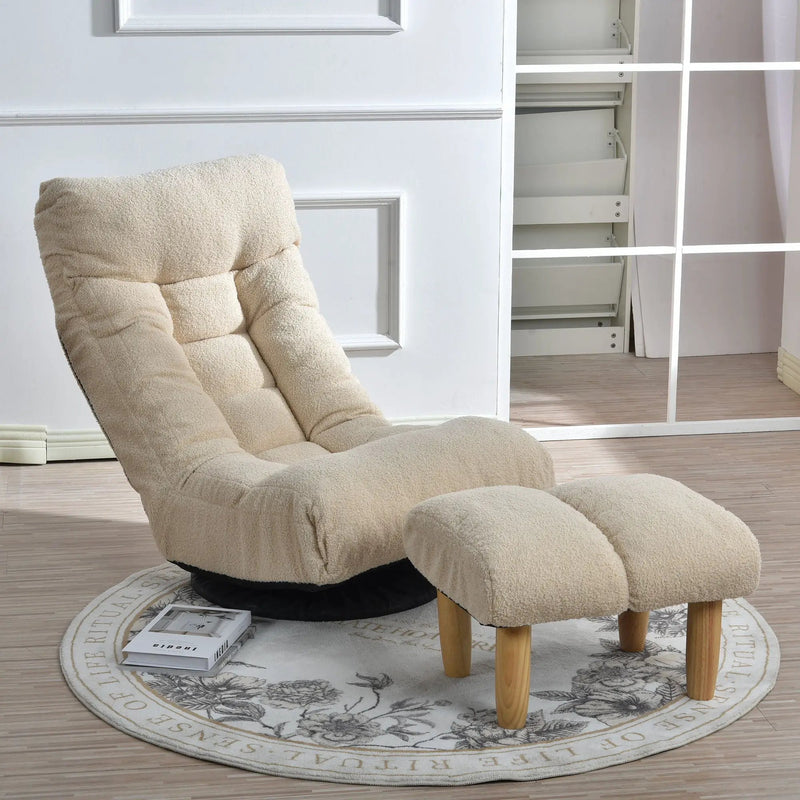 Adjustable Japanese Reclining Floor Chair Sofa With Metal Frame For Living Room by HouseOfZazla