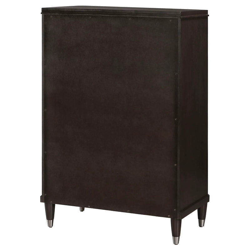 Niguel - 5 Drawer Chest Storage Furniture - Brown by HouseOfZazla