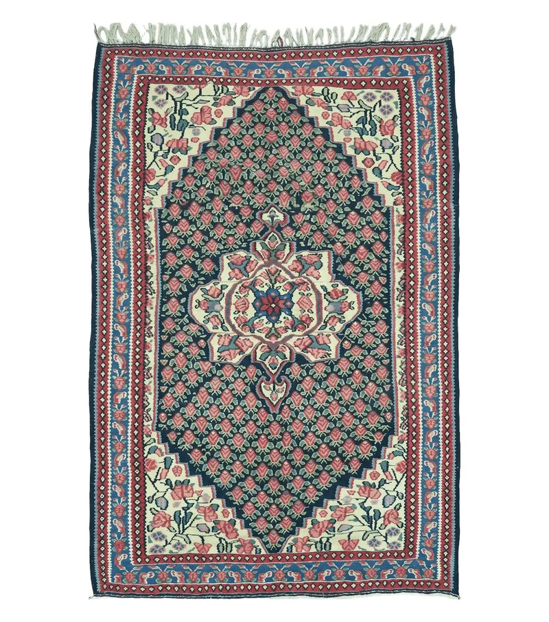 4' X 6' Vintage Handmade Turkish Flat weave Rug Tribal by Jewel Rugs
