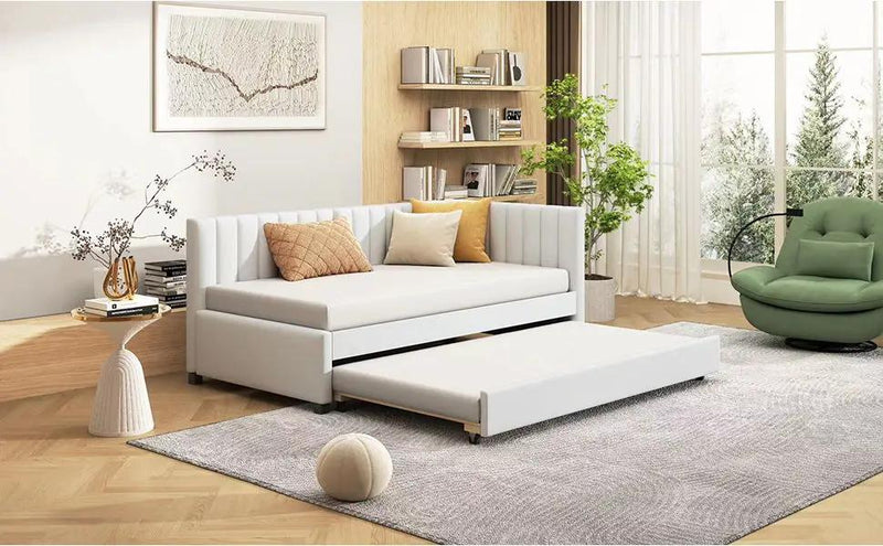 Upholstered Daybed, Sofa Bed Frame, No Box Spring Needed by HouseOfZazla