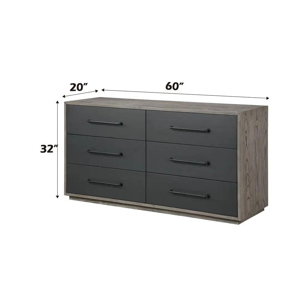 Estevon - Dresser - Gray Oak by Unique Piece Furniture