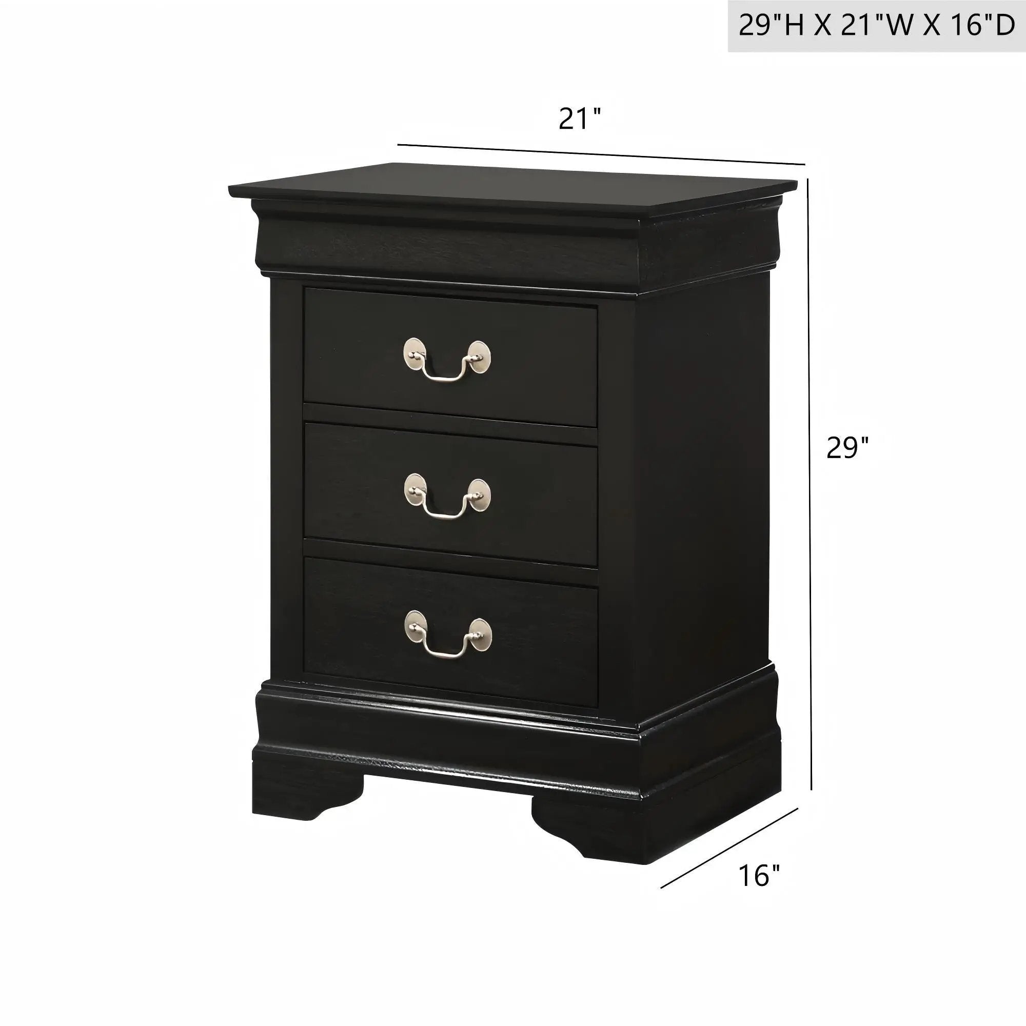 Louis Phillipe - Nightstand - Wood by HouseOfZazla