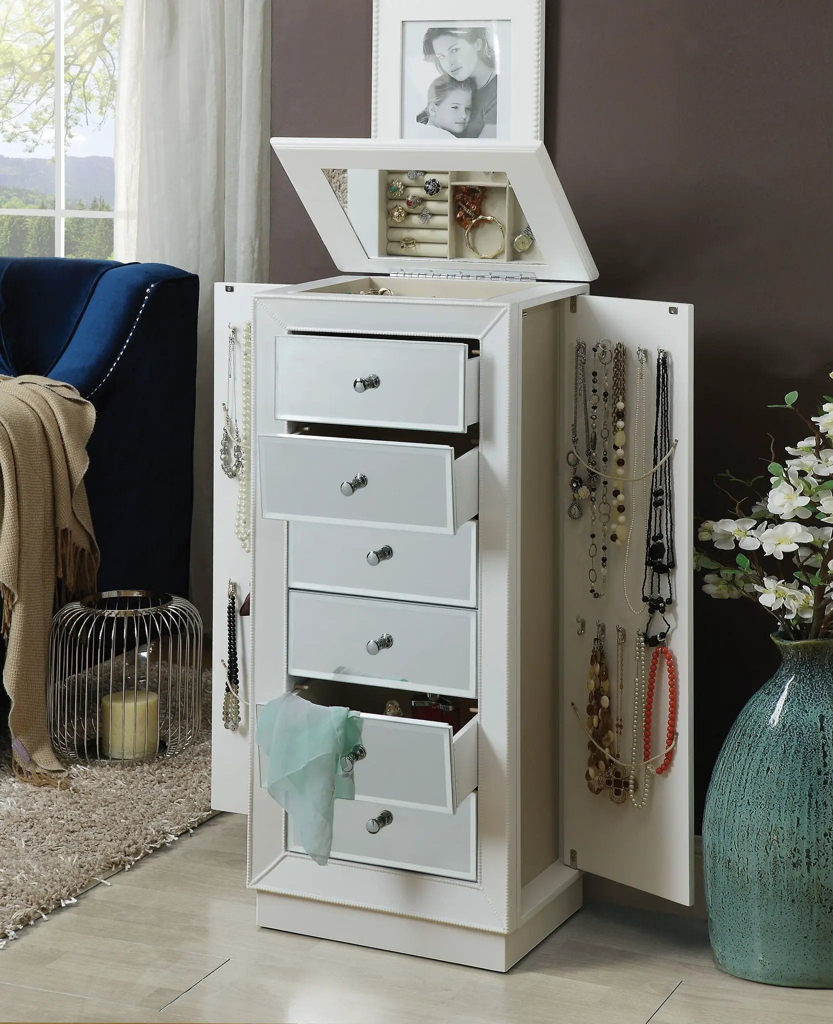 Talor - Jewelry Armoire - White by Unique Piece Furniture