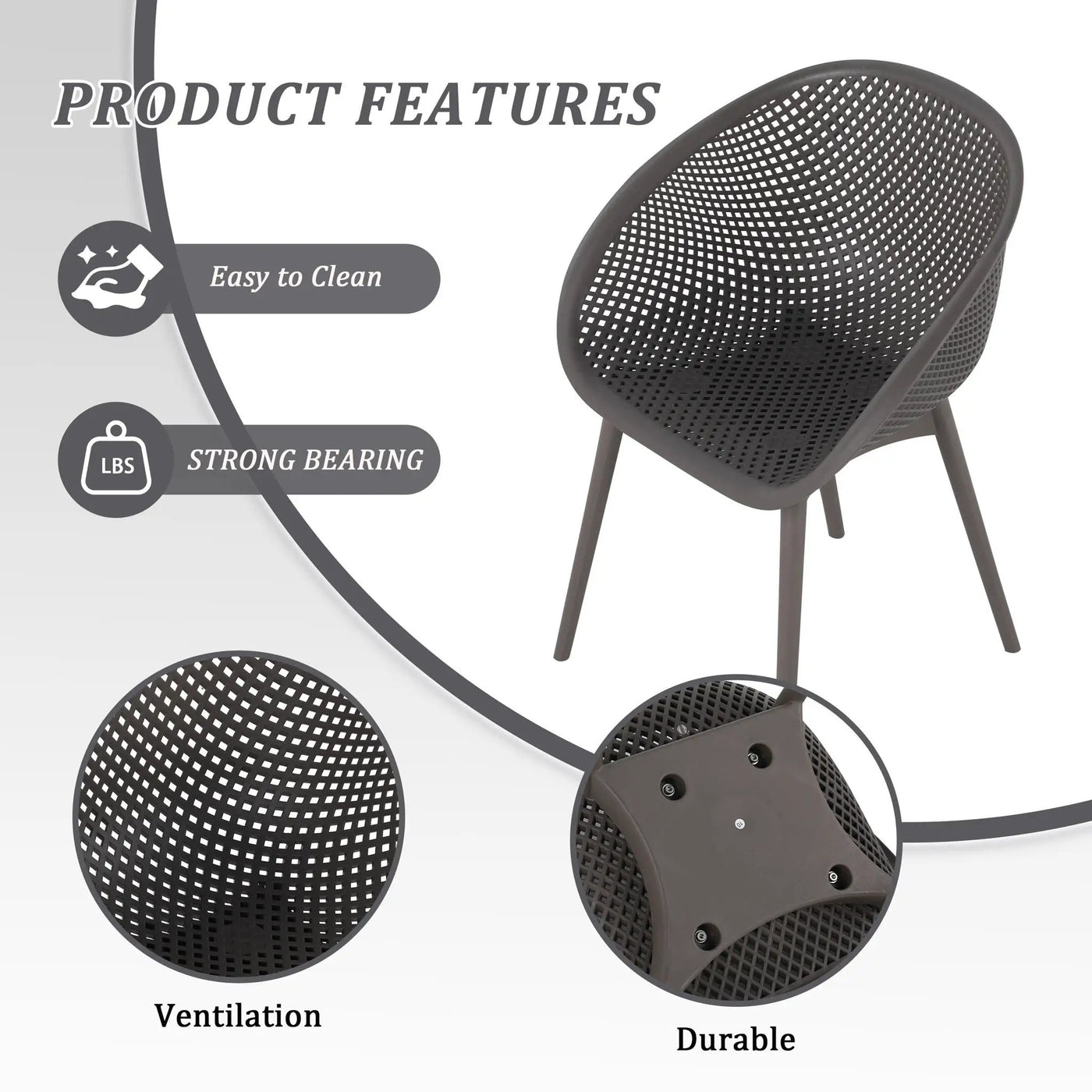 Modern Lounge Chair Set With Round Table by Unique Piece Furniture