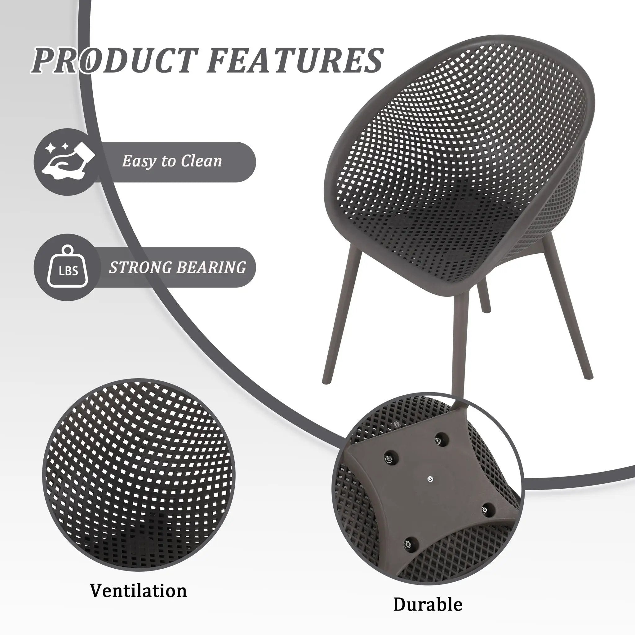 Modern Lounge Chair Set With Round Table by HouseOfZazla