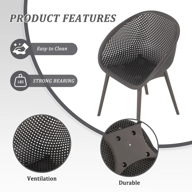 Modern Lounge Chair Set With Round Table by HouseOfZazla