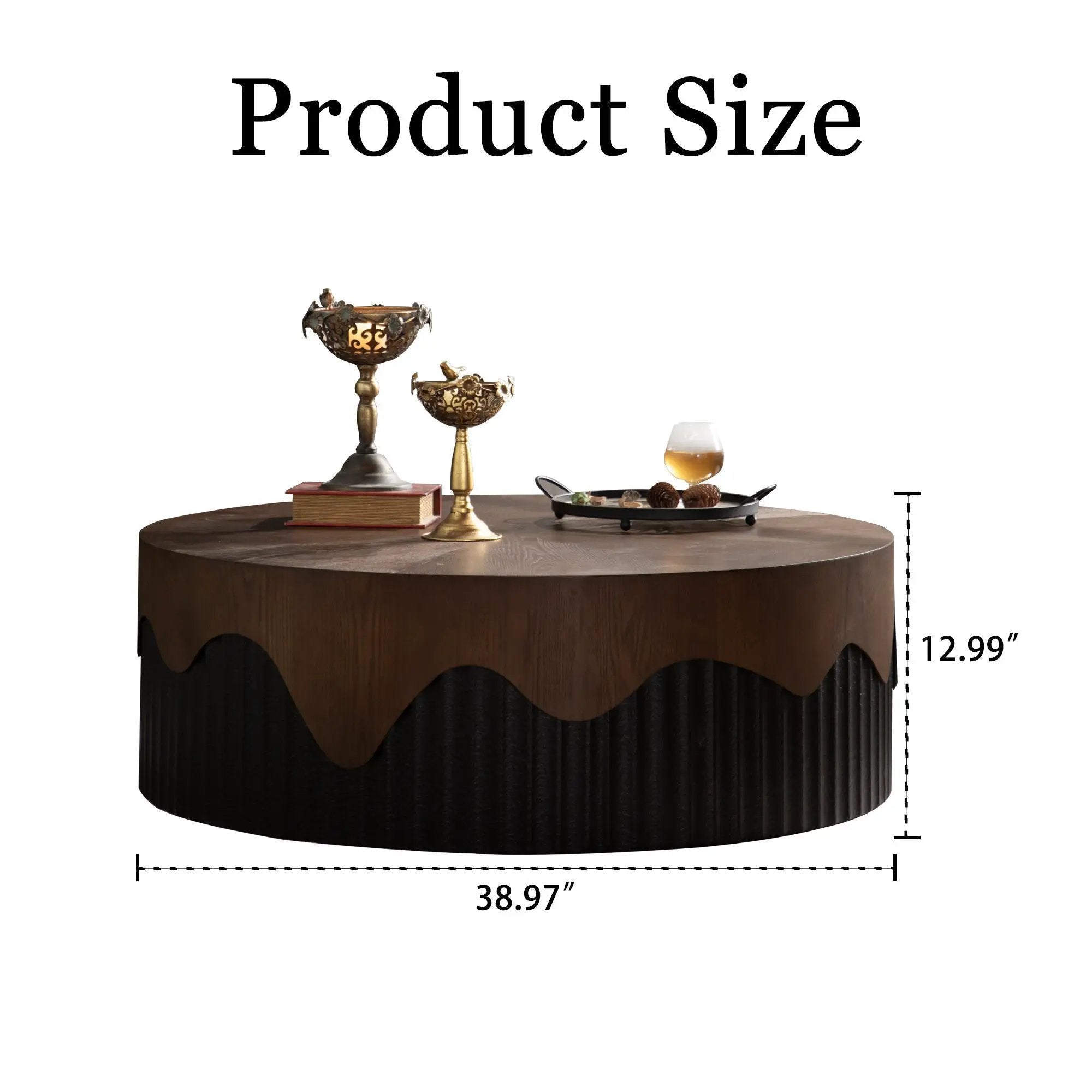 38.97' Round Coffee Table Handcrafted by HouseOfZazla