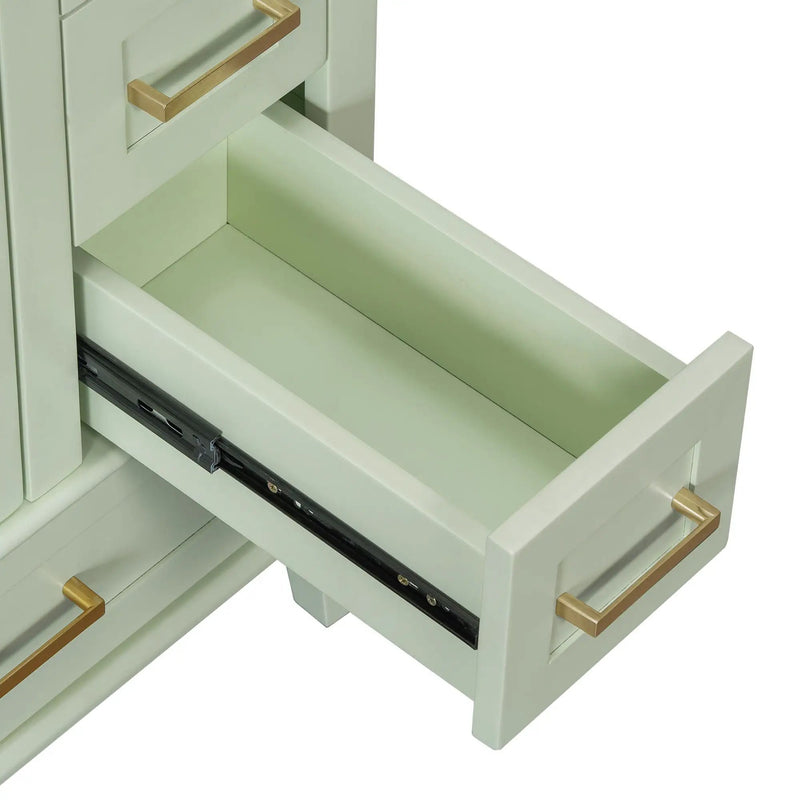 Bathroom Vanity, Modern Bathroom Cabinet With Sink Combo Set, Bathroom Storage Cabinet With A Soft Closing Door And 3 Drawers, Solid Wood Frame by HouseOfZazla