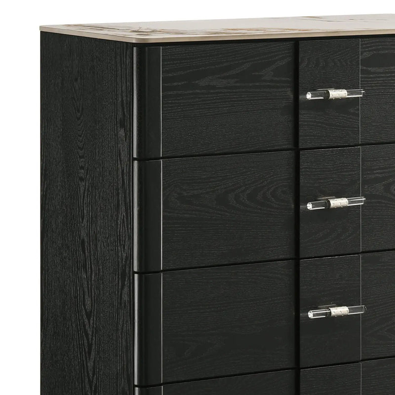 Opel - 5 Drawer Chest - Black by HouseOfZazla
