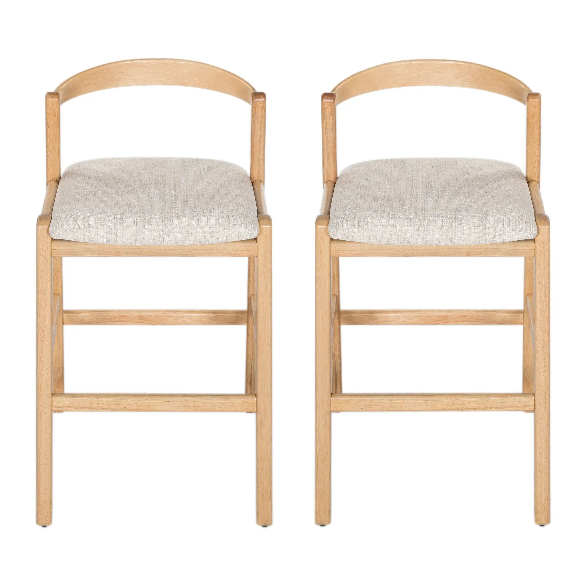 Balmain Indoor Rubberwood Barstool by HouseOfZazla