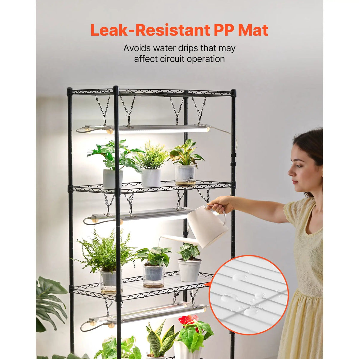DIY Plant Shelf with Grow Lights by HouseOfZazla