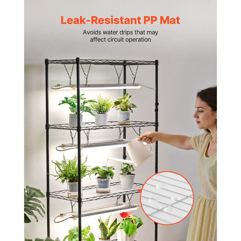 DIY Plant Shelf with Grow Lights by HouseOfZazla