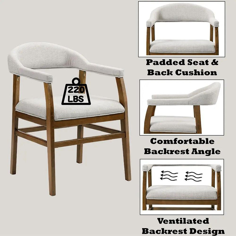 Darcy - Arm Chair (Set of 2) - Dark Walnut by Unique Piece Furniture