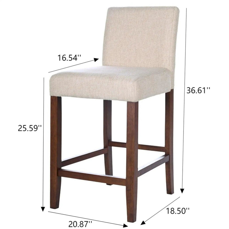 Dorian - Counter Chair (Set of 2) - Beige by HouseOfZazla